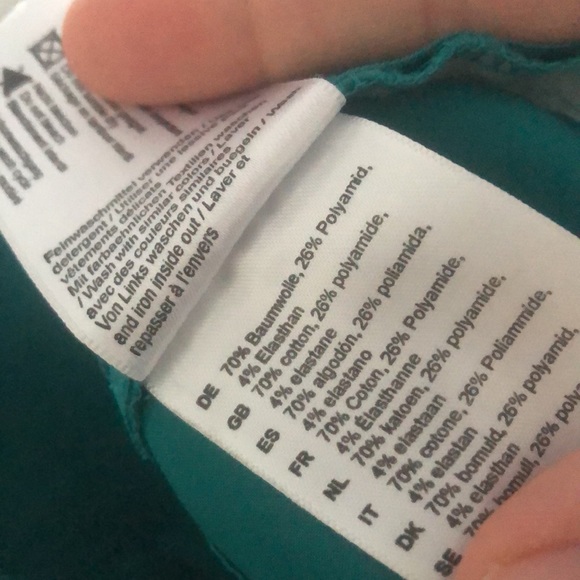 Green&turquoise, sleeveless, wrap VNeck blouse, not worn,sOliver Selection, US10 - Picture 12 of 12